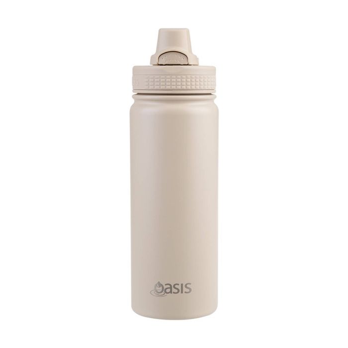 Oasis Stainless Steel Double Wall Insulated Sports Bottle Oat 550ml