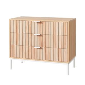 Artiss Chest of 3 Drawers Storage Cabinet Pine