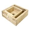 Wooden Vietnamese Square Sticky Rice Cake Cooking Mould For Banh Chung Large