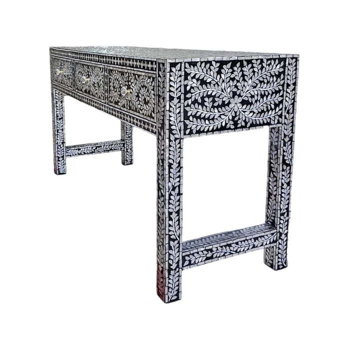 Mother Of Pearl Luminous Pearl 3-drawer Console Table