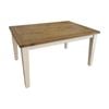 Leura Belle Rustic Rectangle 150Cm X 100Cm Indoor Timber Dining Table - Distressed White Honey top