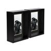 Nicola Spring 5" X 7" Black 3d Deep Box Photo Frames - 4" X 6" Mount - Pack Of 2