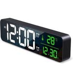 Digital Wall Clock Large Display LED Mirror Clock
