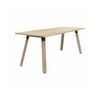 Olg Plantation Boardroom Table 4 Leg Solid Oak Frame New Oak Smooth Top L1800mm X W1200mm