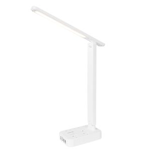 Click White Desktop Power Station With Lamp