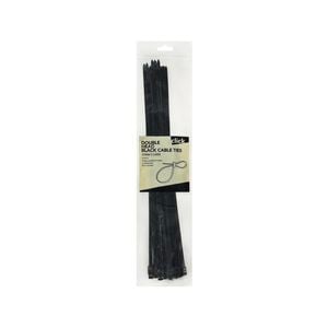 Click 370mm Black Double Headed Cable Tie - 25 Pack