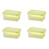 2x 2pc LocknLock Fresh Block 330ml Food Storage Container Set 14.6x10.3cm Green