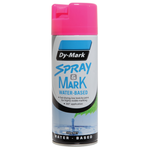Dy-Mark 350g Fluro Pink Spray & Mark Water Based Spray Paint - Pink