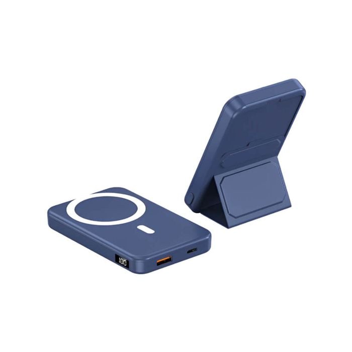 Veloreo Power Bank 10000 Mah Magsafe Fast Wireless Charging For Apple Iphone Samsung (dark Blue)
