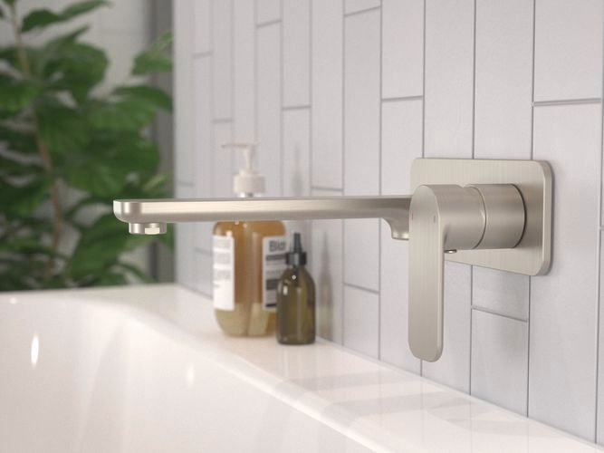 closeup of a bathroom tap