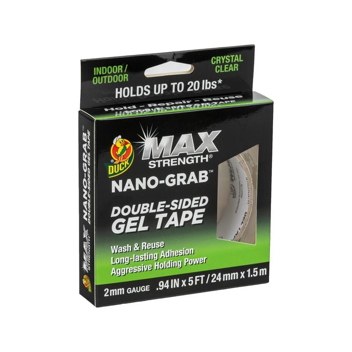 Duck Max Strength 24mm X 1.5m Clear Nano Grab Gel Tape