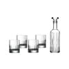 5pc Luigi Bormioli Bach Spirits Bottle/Tumbler Clear Crystal Glass Drinking Set