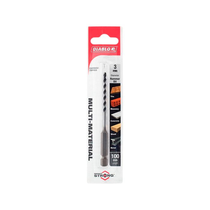 Diablo 3 x 100mm Multi-Material Drill Bit