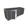 Build-a-Shed 1.5 x 5.2 x 2m Double Hinged Side Door Skillion Shed - Grey
