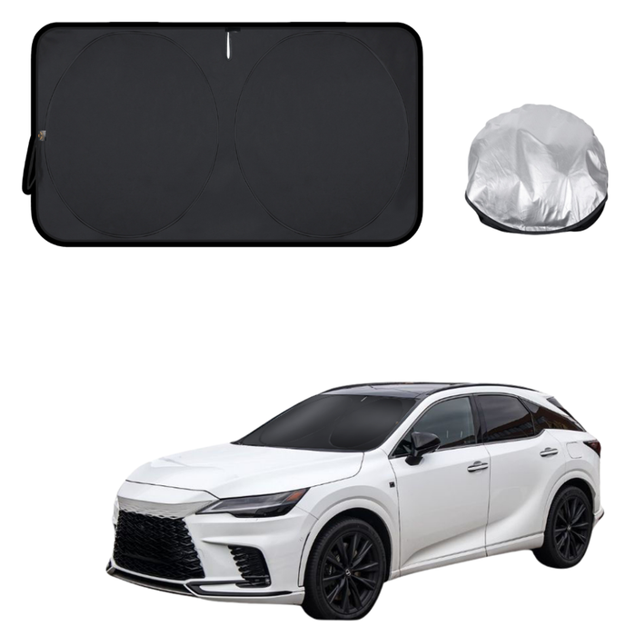 Front Windscreen Sun Shade for Lexus RX 2023 - Current (AGL10R) - Standard 150 x 85 cm - Black