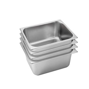 SOGA 4X 1/2 GN Pans Stainless Steel 15cm Deep