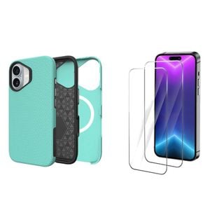 Icoverlover For Iphone 17 Case Compatible With Magsafe Tough Mint + 2x Screen Protectors