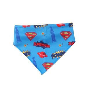 The Stubby Club Superman Large Pet Dog/Puppy Bandana Triangle Neck Accessory