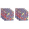 8pc Porto Valentina Cotton Table Napkins Square 45cm