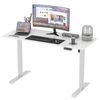 Advwin Electric Standing Desk Motorised Sit Stand Desk Ergonomic Stand Up Desk With 120 X 60cm Splice Board Bright Silver Frame