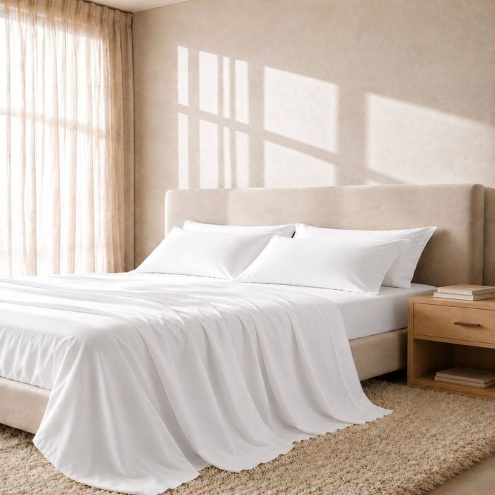 Royal Comfort 2000 Thread Count Bamboo Cooling Sheet Set White King