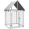 vidaXL Outdoor Dog Kennel with Roof Backyard Dog House Cage Puppy Pet Supply 100x100x150 cm