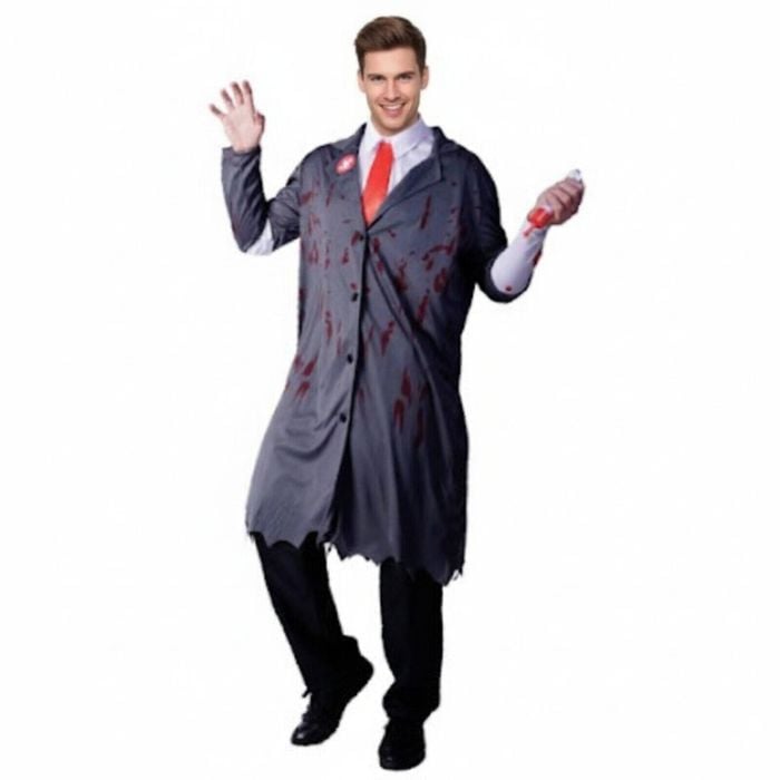 s Crazy Zombie Surgeon Costume Doctor Dead Zombie Halloween Lab Party