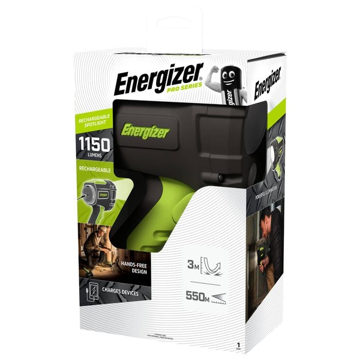 Energizer Pro Series Rechargeable 1150 Lumens LED Spotlight