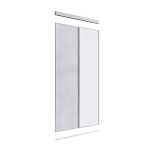 Lugna 2400 x 1200mm 1 Mirror 1 Melamine 2 Door Combo Package