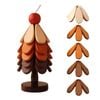 Catzon Wooden Tree Trivet Set Hot Dish Protector-Apple5