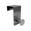 Adoored Satin Chrome Over-The-Door Deco Hook