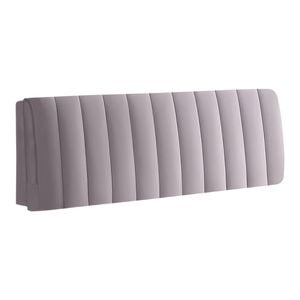Anycozy Light Gray Headboard Cover – Plush Quilted Velvet Bed Dust Protector 100x70cm