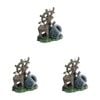 3PK Dudley's World Of Pets Wheel & Barrels Aquarium Decoration