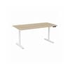 Olg Agile Motion Plus Square Leg White Frame Nordic Maple Top Height Adjustable Desk L1200mm X W600mm