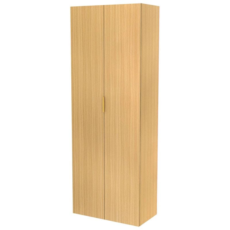 Lugna 2048 x 750 x 380mm Sand 5 Shelf Double Door Storage Cabinet