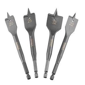 DeWALT EXTREME 4 Piece Flatwood Drill Bit Set DT4797-QZ