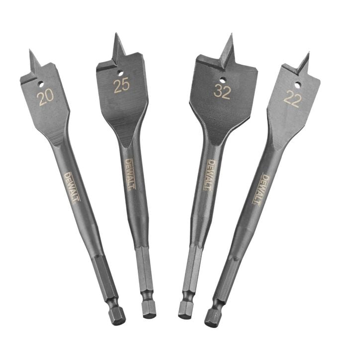 DeWALT EXTREME 4 Piece Flatwood Drill Bit Set DT4797-QZ