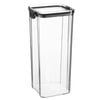 Argon Tableware 1.8l Food Storage Container - Airtight Reusable Meal Prep Lunch Storage Container With Black Clip-lock Lid