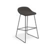 Pop Stool with Black Frame and Fabric Anthricite Seat - 65cm Kitchen Bench Seat Height