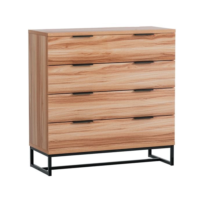 Artiss Dresser Chest of 4 Drawers Storage Cabinet Pine
