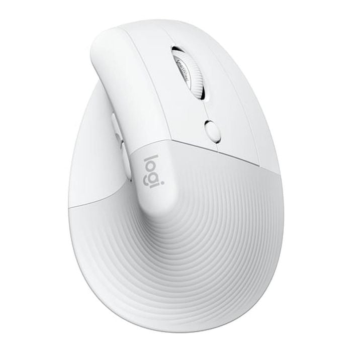 Logitech Lift Vertical Ergonomic Mouse - Off White/pale Grey [910-006480]