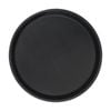 Argon Tableware Round Serving Tray - 27.5cm Reusable Non Slip Stackable Rubberized Surface Platter Food Drinks Tray