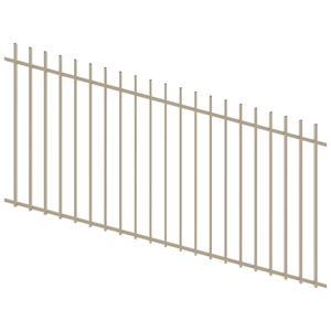 ProtectorAl 1201 - 2400 x 1200mm Paperbark Raked Up to 15º Radiator Pool Fence Panel