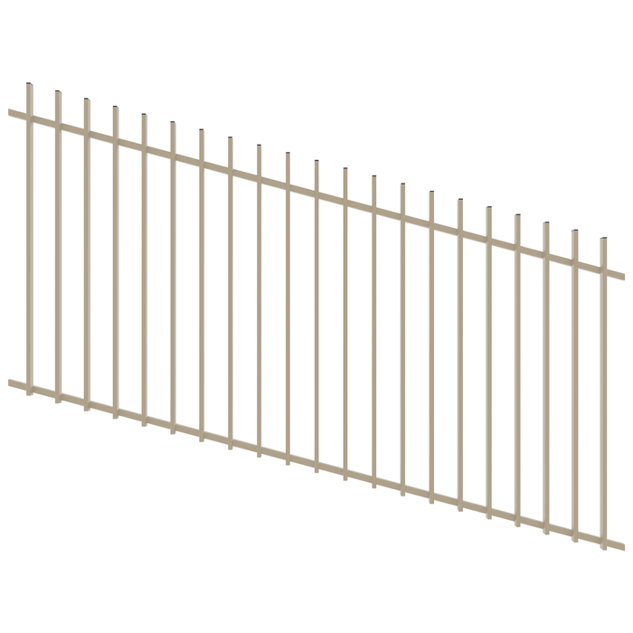 ProtectorAl 1201 - 2400 x 1200mm Paperbark Raked Up to 15º Radiator Pool Fence Panel