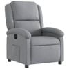vidaXL Electric Recliner Chair Office Armchair Single Sofa Light Grey Fabric