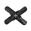 Cal Custom Racing Fan Steel Black 4 Blade 18 inch, Non-Flex