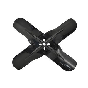 Cal Custom Racing Fan Steel Black 4 Blade 18 inch, Non-Flex
