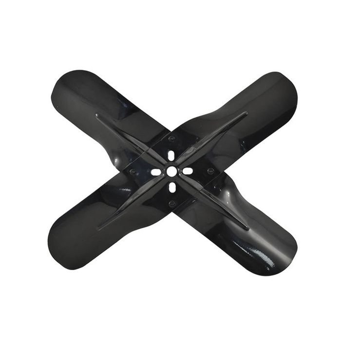 Cal Custom Racing Fan Steel Black 4 Blade 18 inch, Non-Flex