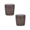 2PK Ladelle Carve Mulberry Tumbler Cup Kitchen Drinkware