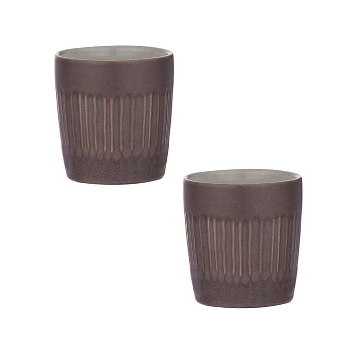 2PK Ladelle Carve Mulberry Tumbler Cup Kitchen Drinkware